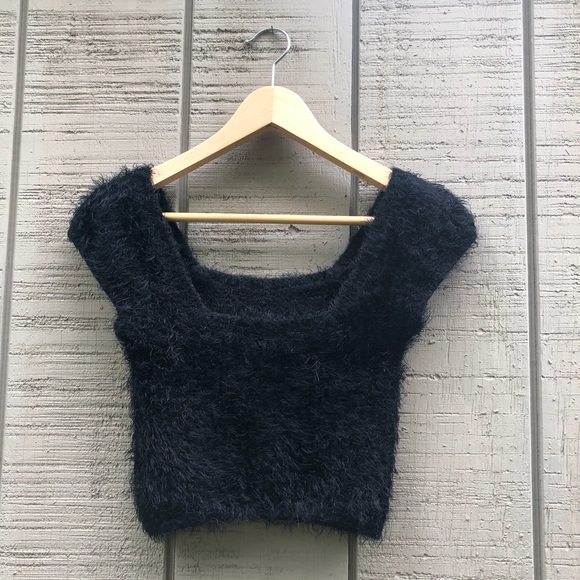 90s Style Fuzzy Crop Top from Urban Outfitters - Picture 5 of 6